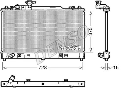 воден радиатор DENSO DRM44029