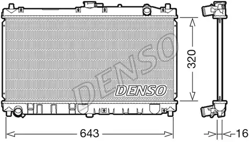 воден радиатор DENSO DRM44031