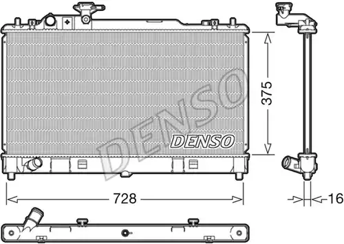 воден радиатор DENSO DRM44033