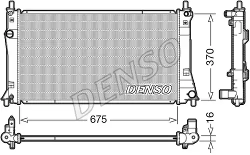 воден радиатор DENSO DRM44035