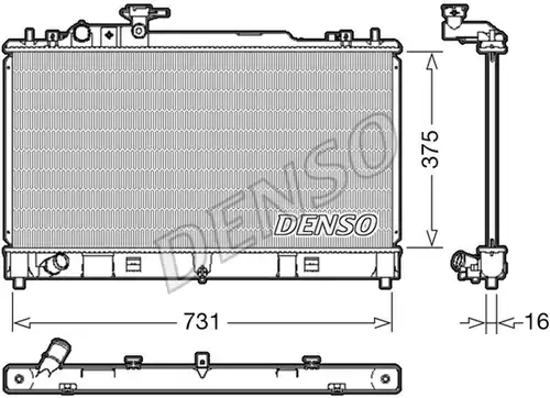 воден радиатор DENSO DRM44036