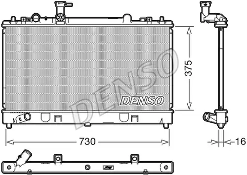 воден радиатор DENSO DRM44037