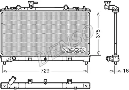 воден радиатор DENSO DRM44038