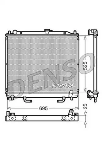 воден радиатор DENSO DRM45015