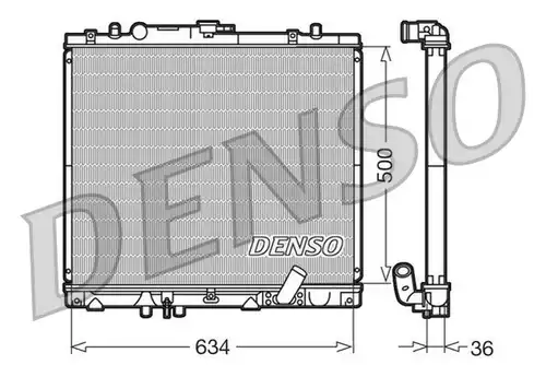 воден радиатор DENSO DRM45020