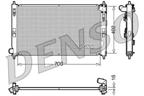 воден радиатор DENSO DRM45023