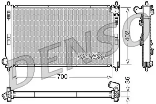 воден радиатор DENSO DRM45029