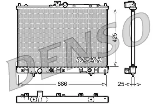 воден радиатор DENSO DRM45030