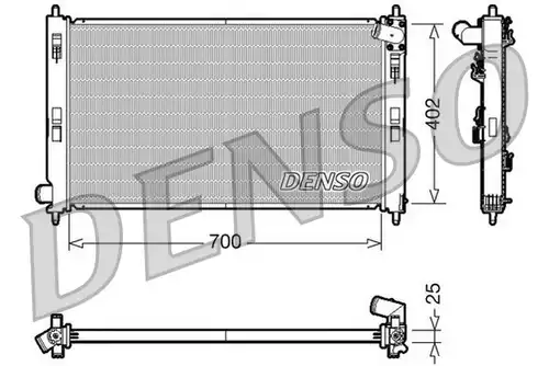 воден радиатор DENSO DRM45032