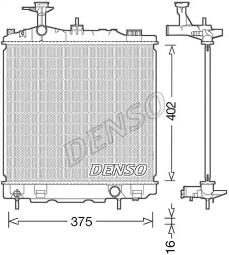 воден радиатор DENSO DRM45041