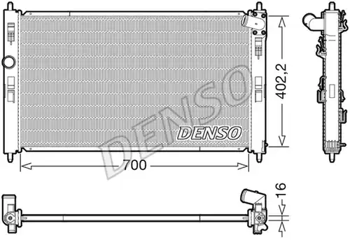 воден радиатор DENSO DRM45050