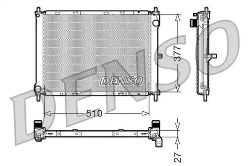 воден радиатор DENSO DRM46003