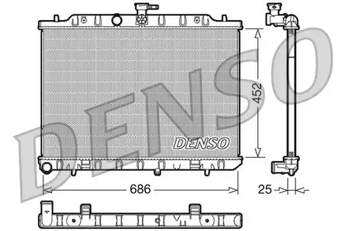 воден радиатор DENSO DRM46007