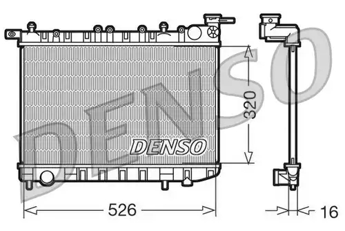 воден радиатор DENSO DRM46015