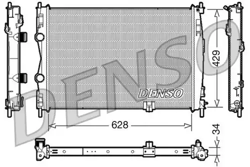 воден радиатор DENSO DRM46017