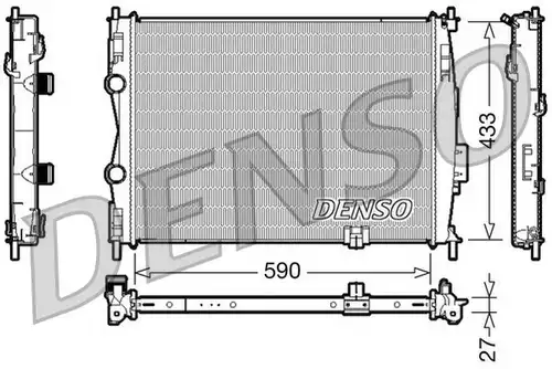 воден радиатор DENSO DRM46019