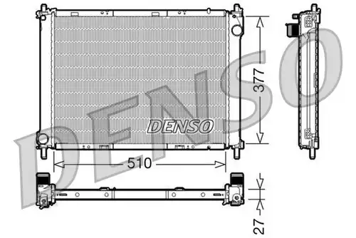 воден радиатор DENSO DRM46022