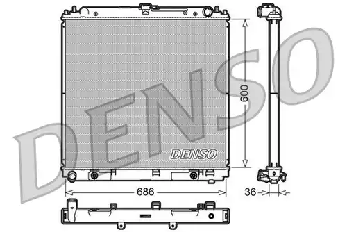 воден радиатор DENSO DRM46032