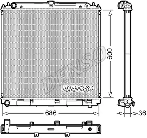 воден радиатор DENSO DRM46041