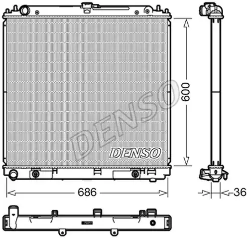 воден радиатор DENSO DRM46042