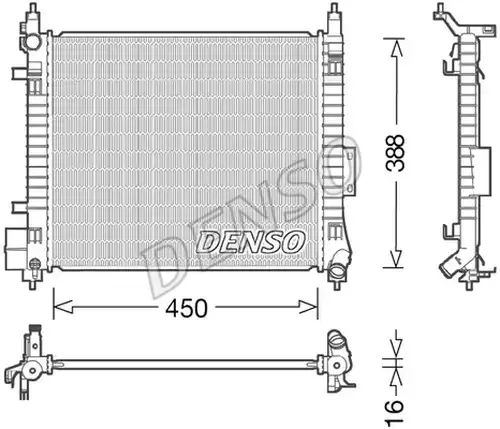 воден радиатор DENSO DRM46054