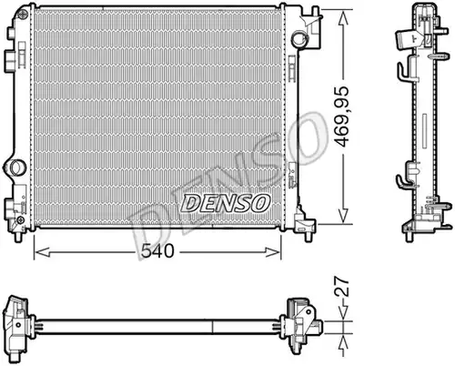 воден радиатор DENSO DRM46065