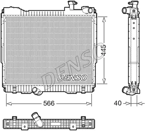 воден радиатор DENSO DRM46074