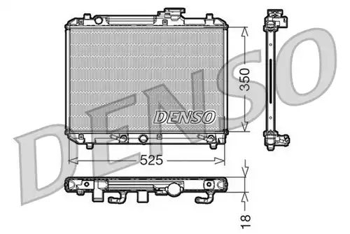 воден радиатор DENSO DRM47002