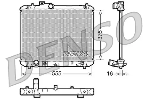 воден радиатор DENSO DRM47007