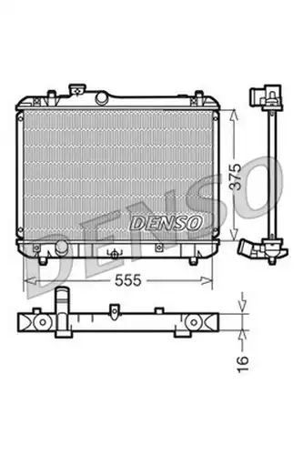 воден радиатор DENSO DRM47008