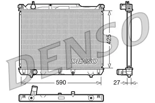 воден радиатор DENSO DRM47019