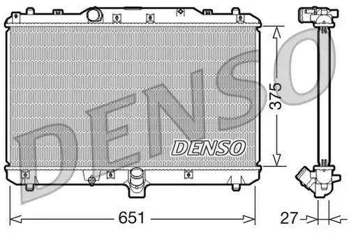 воден радиатор DENSO DRM47022