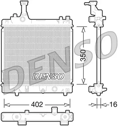 воден радиатор DENSO DRM47026