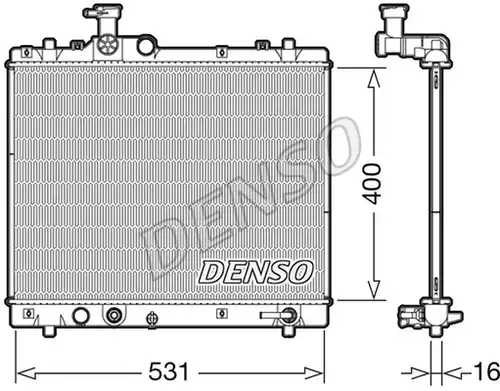 воден радиатор DENSO DRM47035