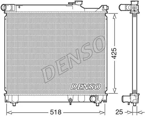 воден радиатор DENSO DRM47037