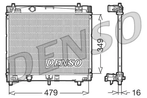 воден радиатор DENSO DRM50003