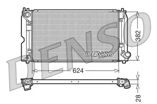 воден радиатор DENSO DRM50012