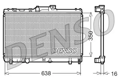 воден радиатор DENSO DRM50013