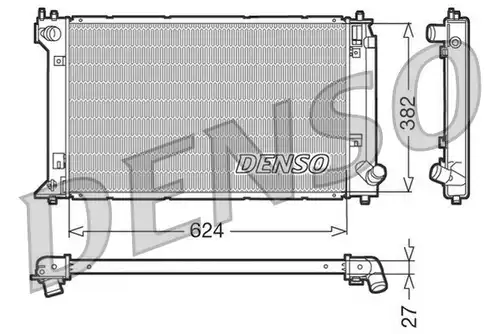 воден радиатор DENSO DRM50019