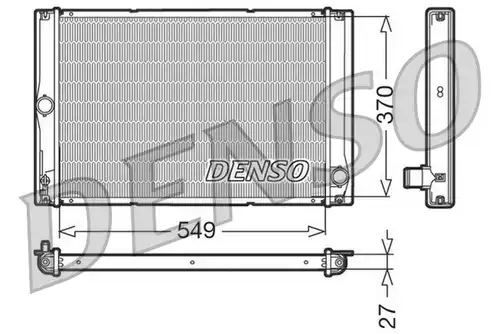 воден радиатор DENSO DRM50023