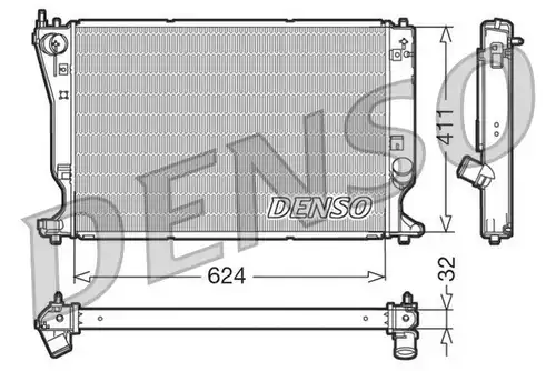 воден радиатор DENSO DRM50032