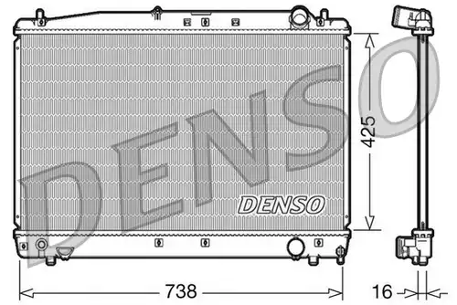 воден радиатор DENSO DRM50033