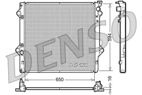 воден радиатор DENSO DRM50036