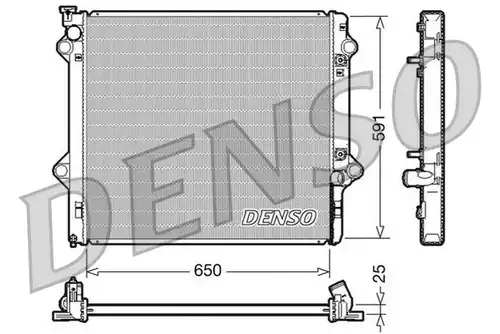 воден радиатор DENSO DRM50046