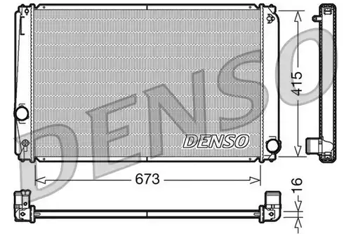 воден радиатор DENSO DRM50051