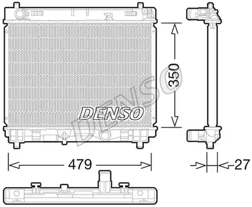 воден радиатор DENSO DRM50058