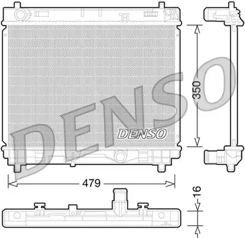 воден радиатор DENSO DRM50059