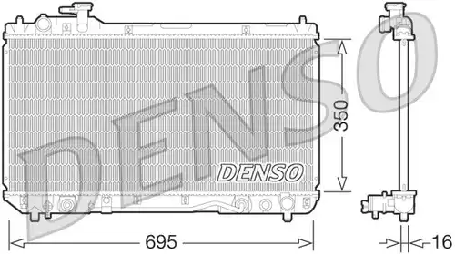 воден радиатор DENSO DRM50061