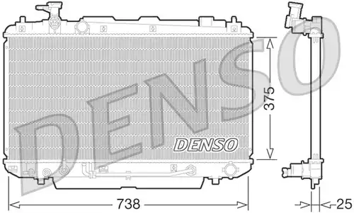 воден радиатор DENSO DRM50064