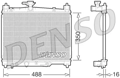 воден радиатор DENSO DRM50066